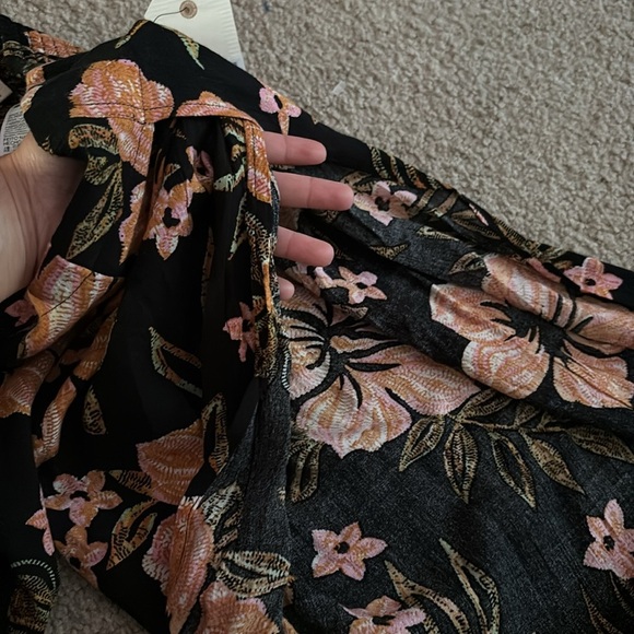 Billabong Split Spirit Floral Wide Leg Pants size small NWT - Picture 10 of 10